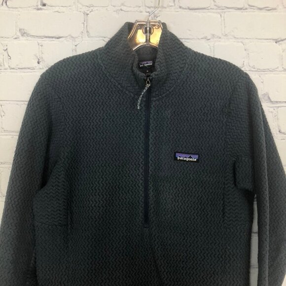 Patagonia Women's R1 Air Fleece Zip-Neck Size M Gray 1/2 Zip - Picture 2 of 8